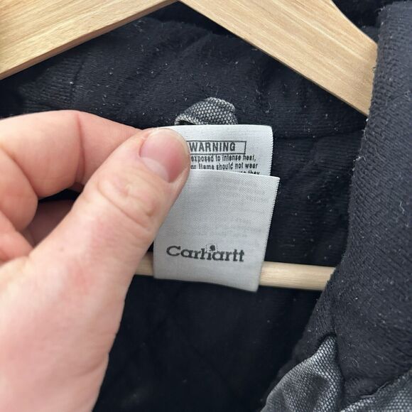 Vintage Carhartt Hooded Active Jacket “Black” WJ130 BLK - Picture 13 of 14